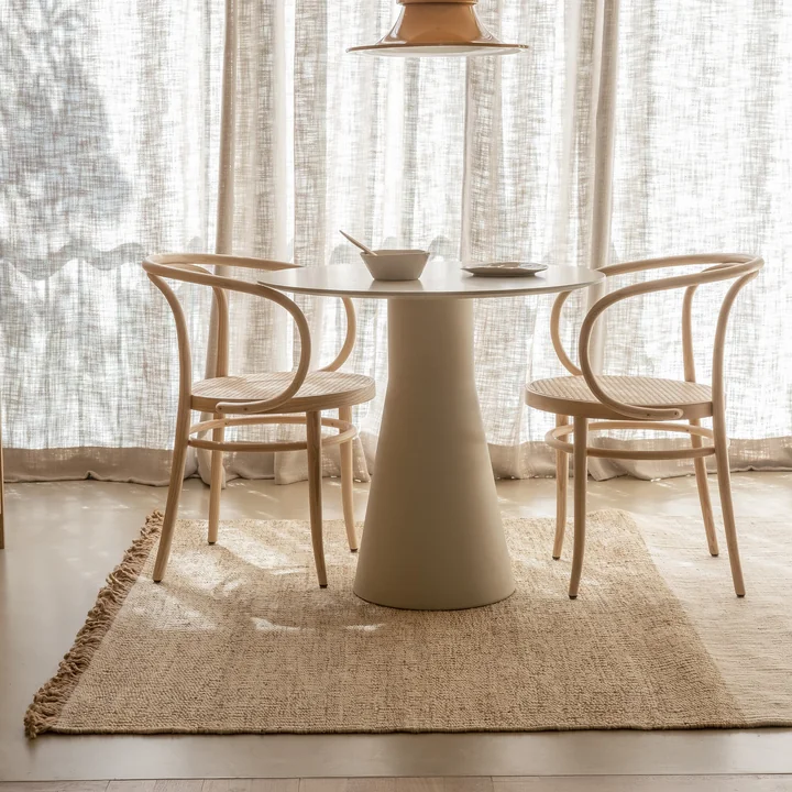 nanimarquina - Tres Stripes Vegetal vloerkleed, 170 x 240 cm, bruin (exclusieve editie)