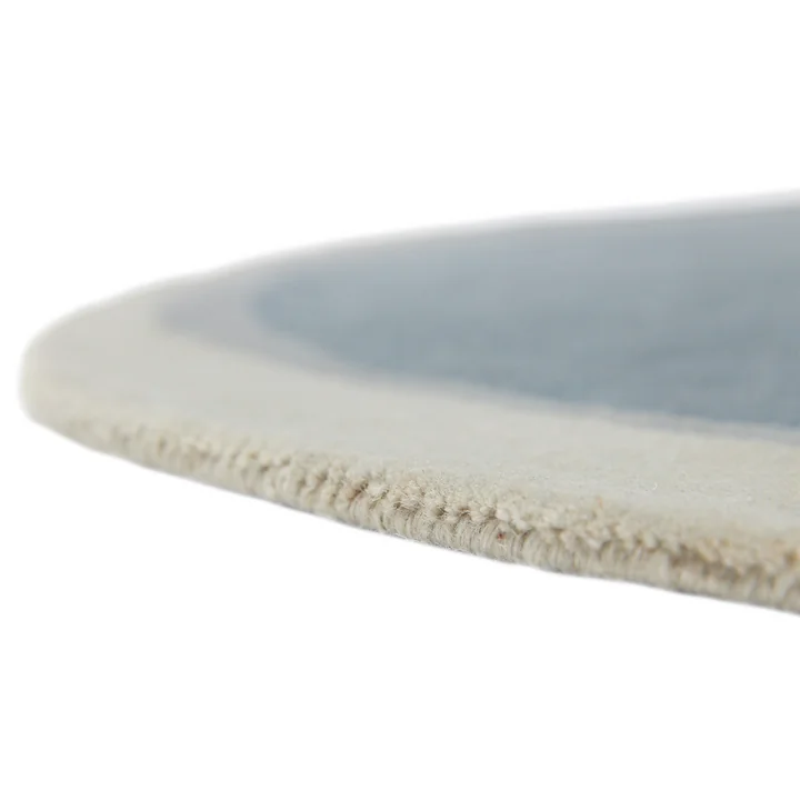 nanimarquina - Vloerkleed Layers, Ø 120 cm, blauw / groen (Exclusive Edition)