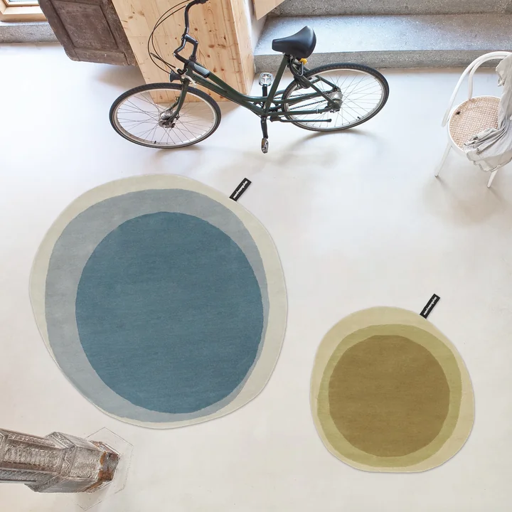 nanimarquina - Lagen tapijt, blauw en groen (exclusieve editie)