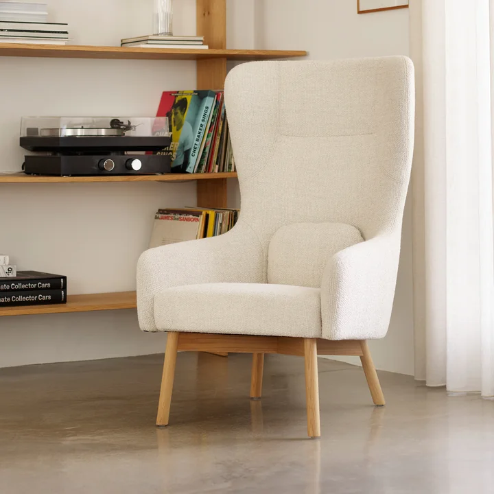 FDB Møbler - Gesja L35 fauteuil, eiken / beige (Monza 00)