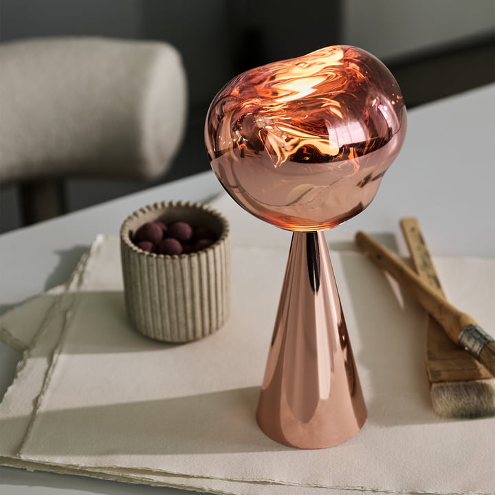 Tom Dixon - Melt LED tafellamp met oplaadbare batterij, koper