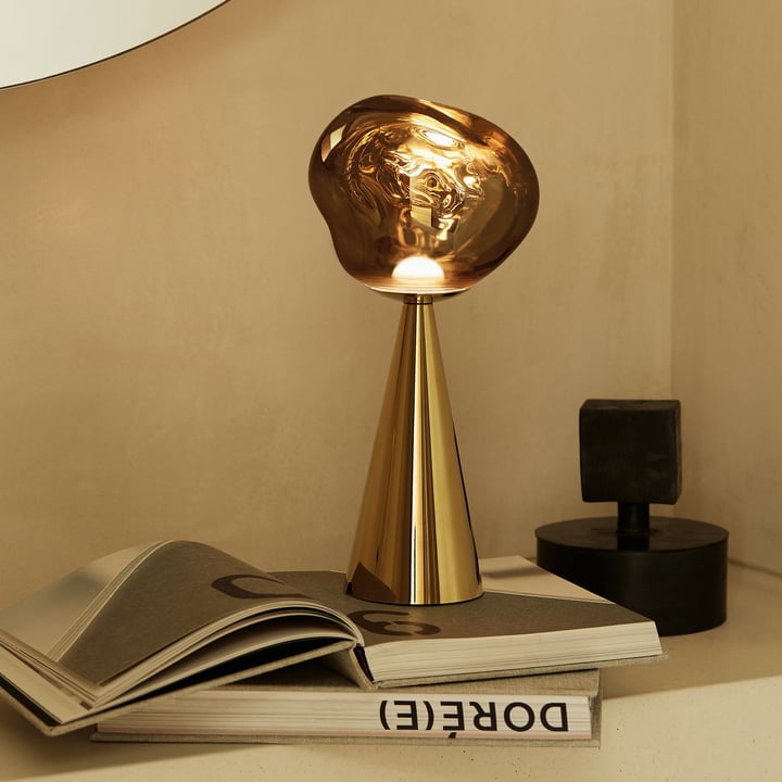 Tom Dixon - Melt LED tafellamp met oplaadbare batterij, goud