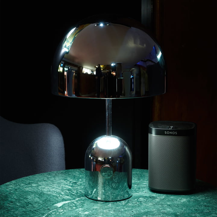 Tom Dixon - Bell LED tafellamp, zilver