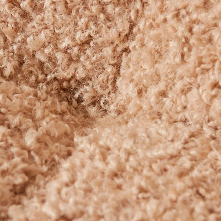 HKliving Lazy Lounge Chair - kroes, beige