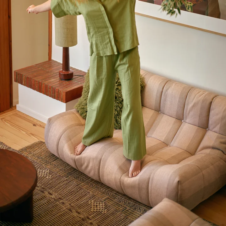 HKliving Lazy Lounge - Sofa, 2-zits, lodge