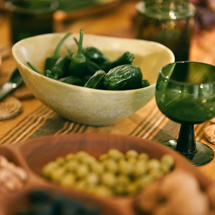 HKliving Patio - Saladekom, Ø 22,5 cm, mosterd