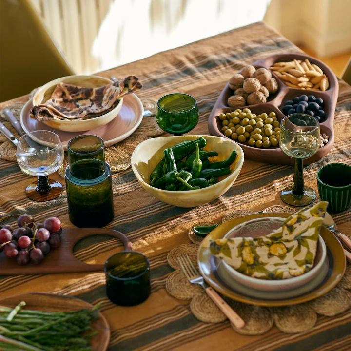 HKliving Patio - Saladekom, Ø 22,5 cm, mosterd