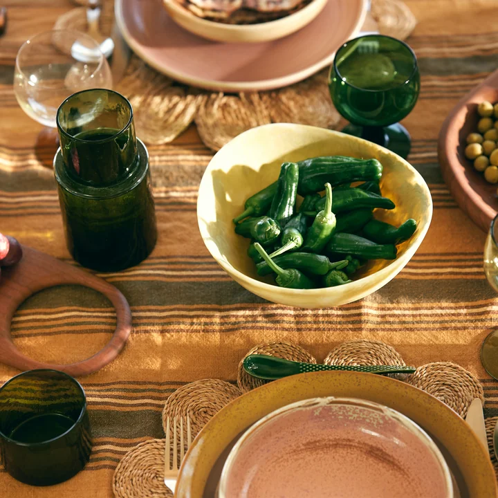 HKliving Patio - Saladekom, Ø 22,5 cm, mosterd