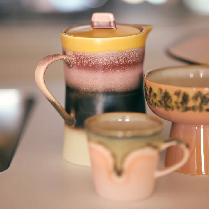 HKliving 70's - Theepot, zonsondergang