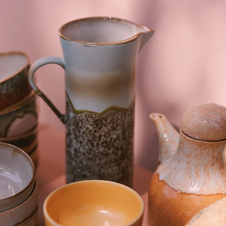 HKliving 70's - Karaf, 1,2 L, schelp