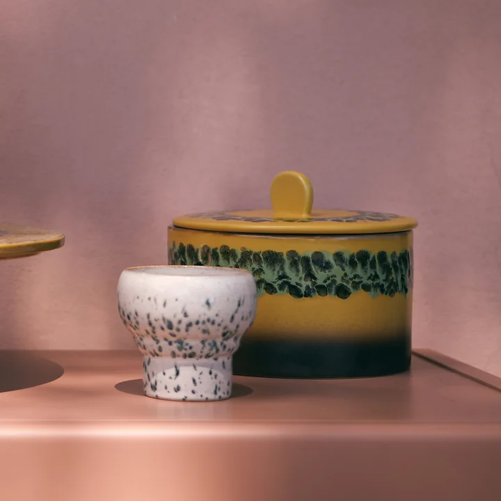 HKliving - 70's Koekblik 1,65 l, kelp