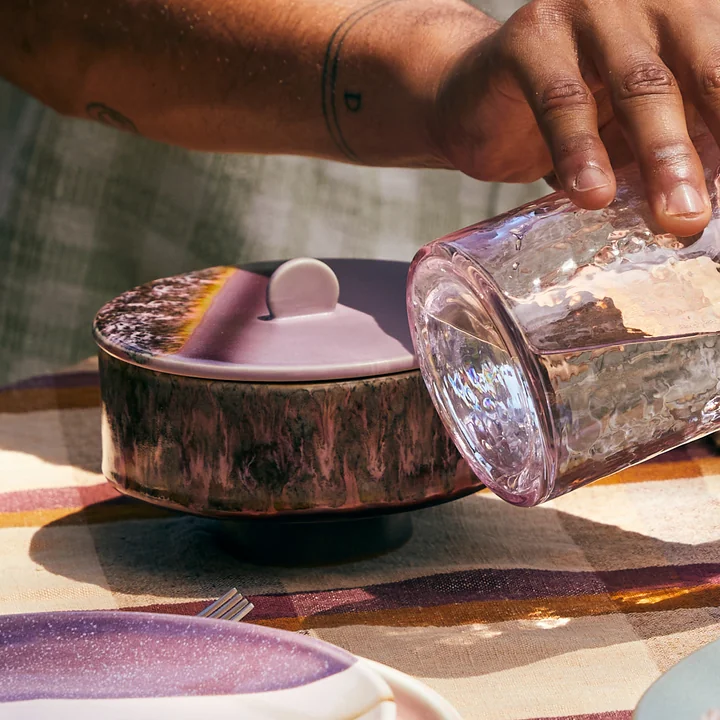 HKliving 70's - Snoepkom, Ø 14 cm, gebarsten