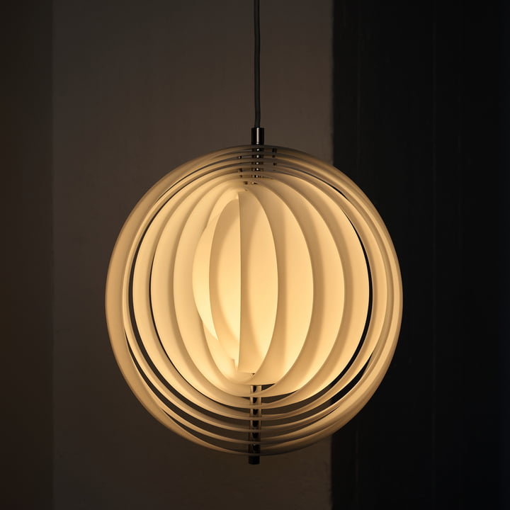 Moon Opal Verpan - Hanglamp, Ø 34 cm, opaal wit