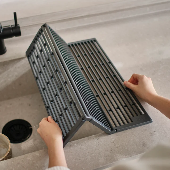 Joseph Joseph - Opklapbaar afdruiprek, 38 x 43 cm, antraciet