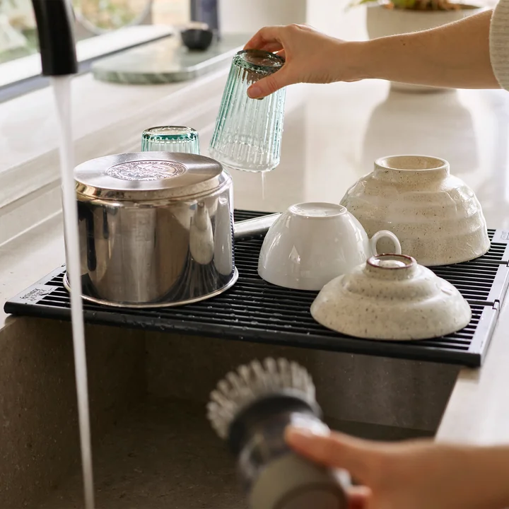 Joseph Joseph - Opklapbaar afdruiprek, 38 x 43 cm, antraciet