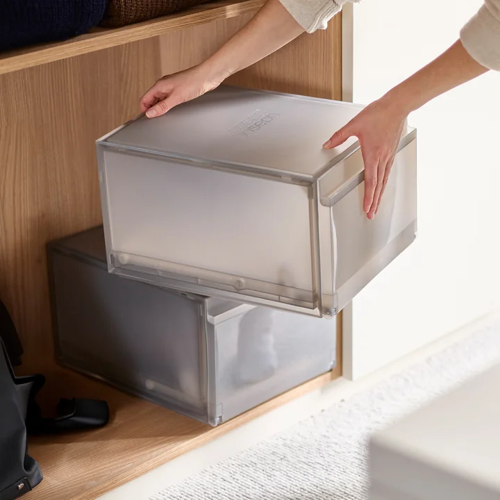 Joseph Joseph ShoeCase - Premium opbergdoos, grijs