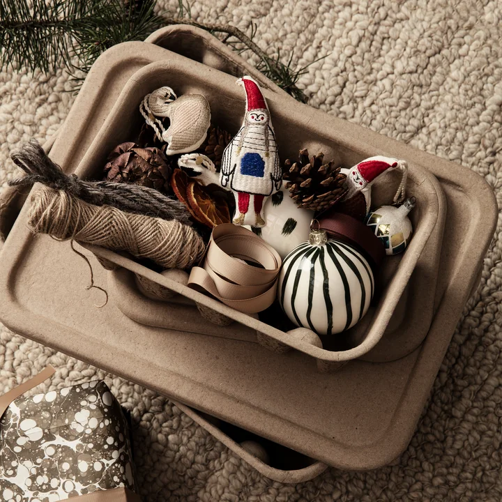 Paper Pulp Ferm Living - Opbergdoos, bruin