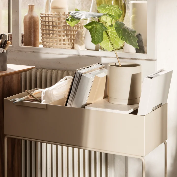 Plant Box Ferm Living - Dienblad voor, marmer beige