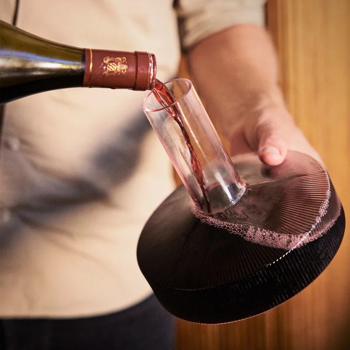 Ferm Living Ripple - Wijnkaraf, 1,1 l, helder