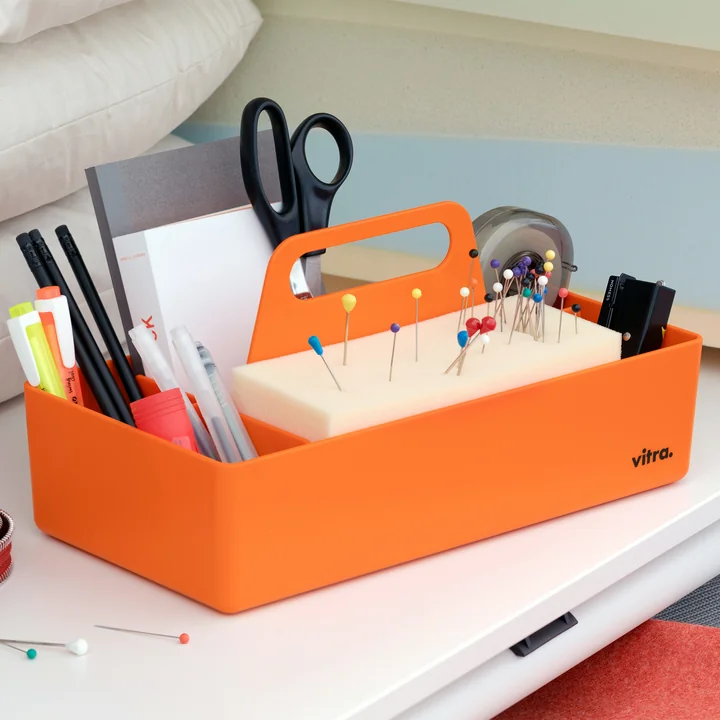Vitra Storage Toolbox - gerecycled, mandarijn