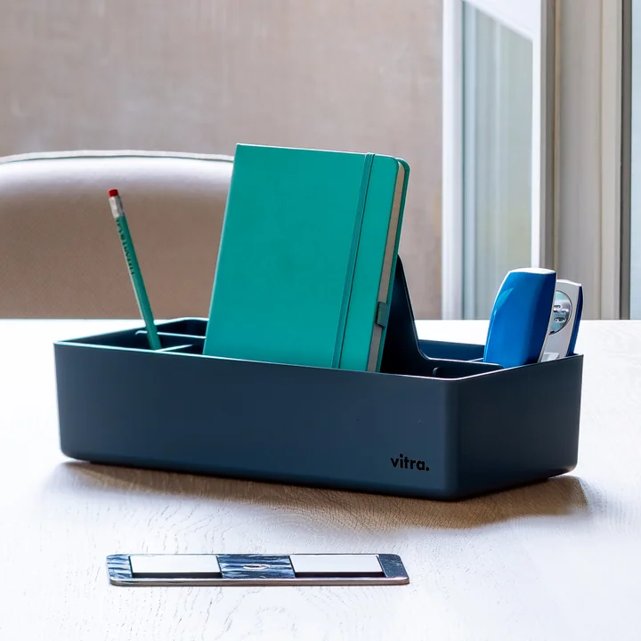 Storage Toolbox Vitra - gerecycled, zeeblauw