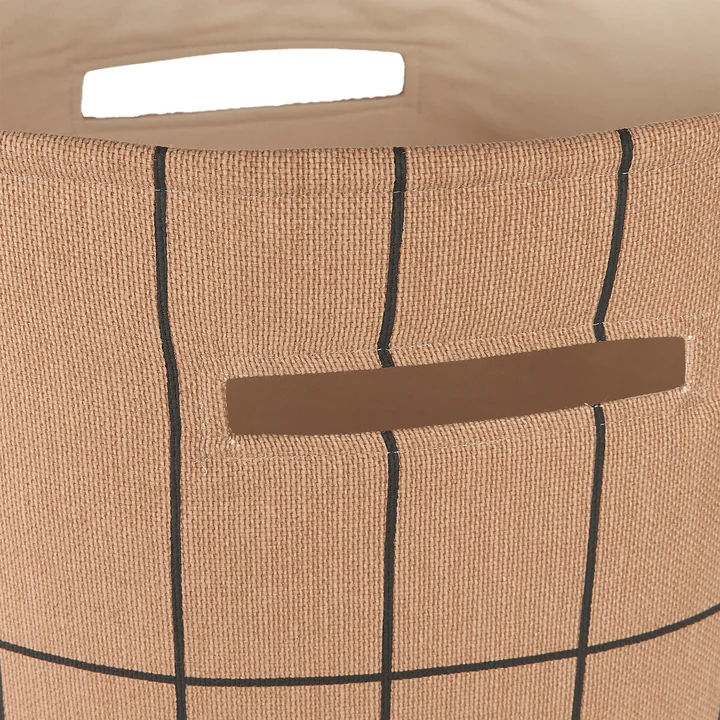 Nobodinoz - Vibes opbergmand, groot, bruin/zwart