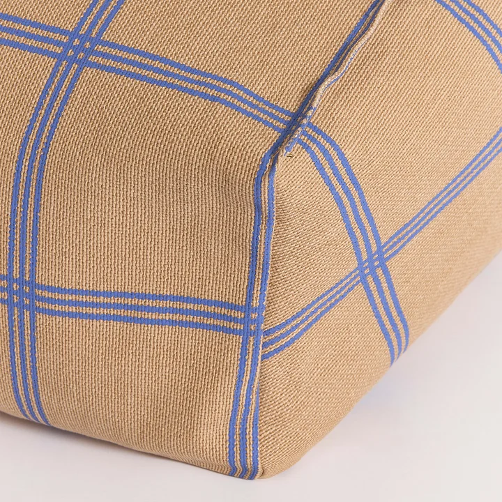 Nobodinoz - Zitzak Vibes, L 74 x H 40 cm, bruin/blauw