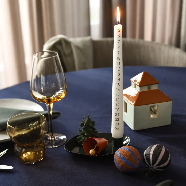 Broste Copenhagen - Bo Decoratief huis, licht turquoise / karamelbruin