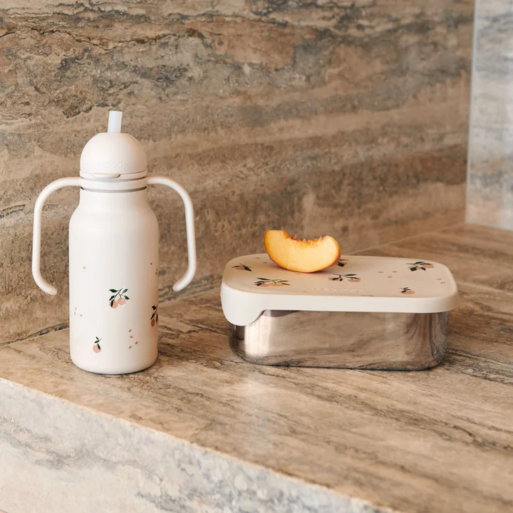 LIEWOOD - Arthur lunchbox met deksel, perzik/zeeschelpenmix