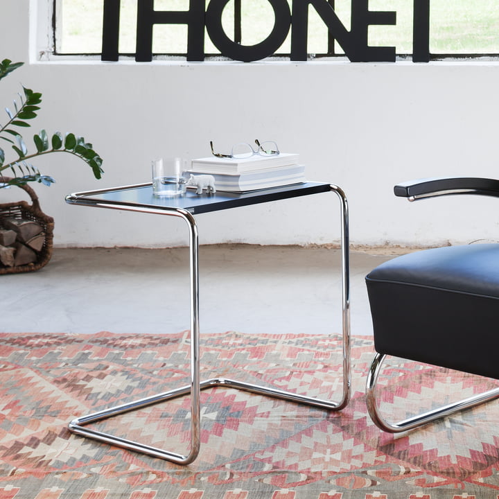 Thonet B 97 - Set tafel, chroom / zwart