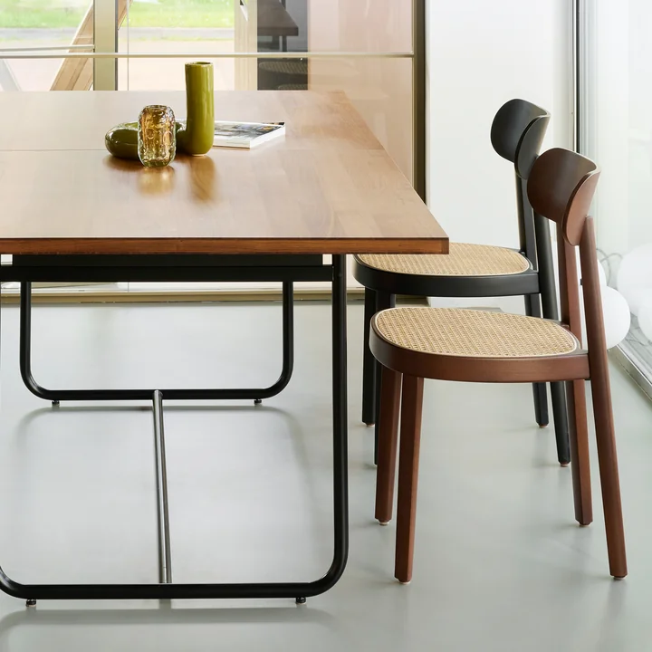 Thonet - 118 Stoel met vlechtwerk, noten TP 24 / gebeitst beuken
