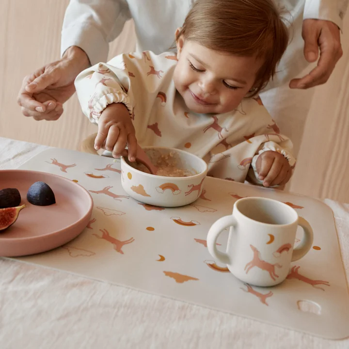 LIEWOOD - Neil drinkbeker, 150 ml, Jude, placemat voor kinderen, Dream, ecru