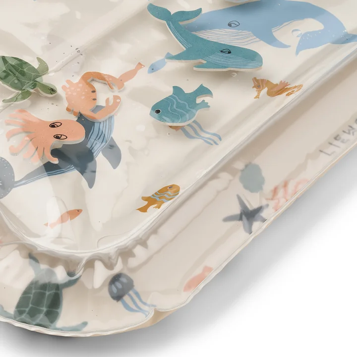 LIEWOOD - Elin Activiteitenmat, opblaasbaar, Zeedier / zandkleurig