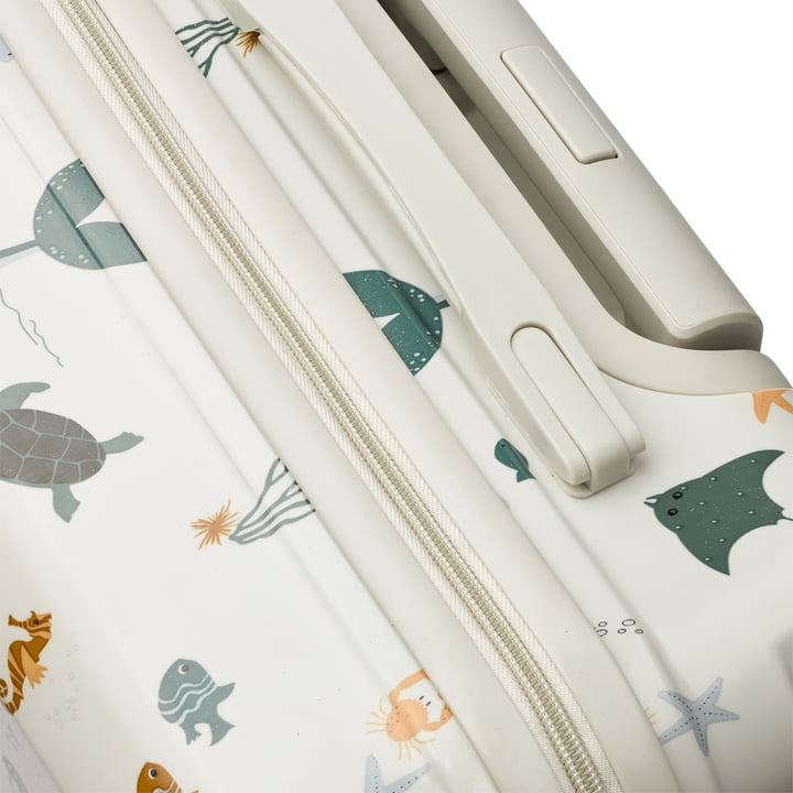 LIEWOOD Hollie Hardcase - Koffer, 40.5 x 40.5 cm, Zeewezen / zandkleurig