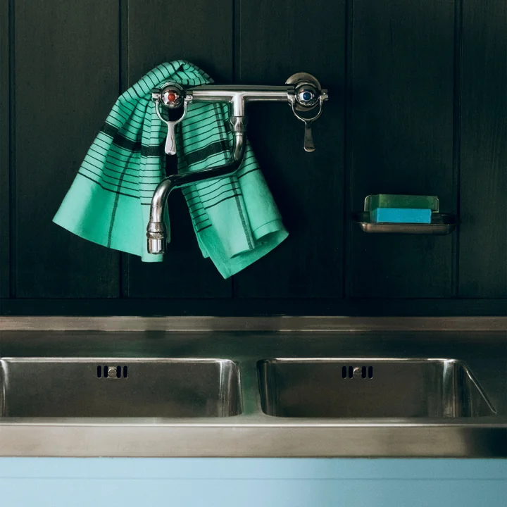 HAY Linear - Theedoek, 80 x 52 cm, turquoise