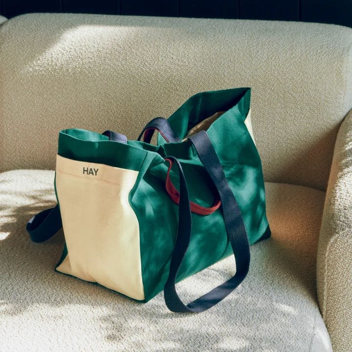 HAY - Weekendtas, medium, donkergroen multi
