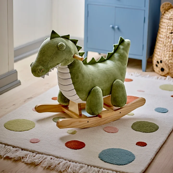 Bloomingville Arni Mini - Schommelspeelgoed, krokodil, groen