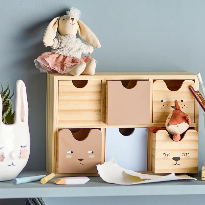 Bloomingville Calle Mini - Opbergdoos, bruin