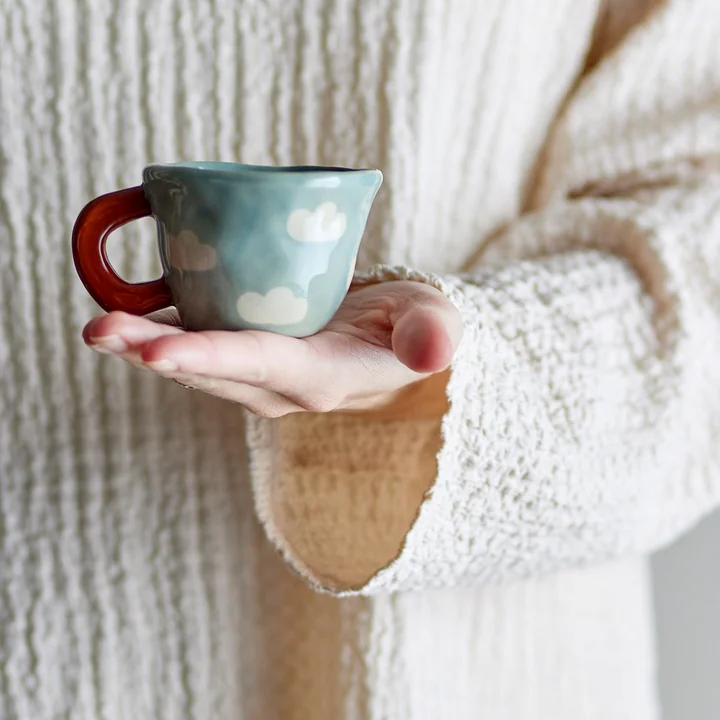 Bloomingville Nini Mini - beker, wolk, blauw