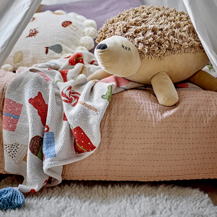 Bloomingville Sweets Mini - deken, 130 x 160 cm, veelkleurig