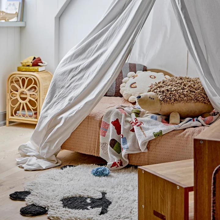 Bloomingville Sweets Mini - deken, 130 x 160 cm, veelkleurig