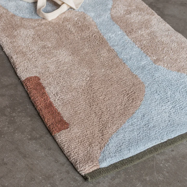 Mette Ditmer Figura - Vloerkleed, 80 x 50 cm, lichtblauw