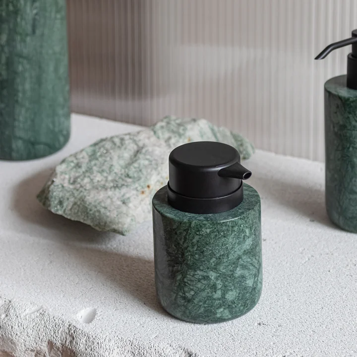 Mette Ditmer Marble - Zeepdispenser, laag, donker bos