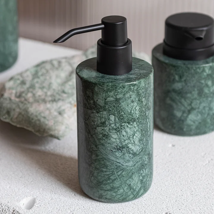 Mette Ditmer Marble - Zeepdispenser, hoog, donker bos