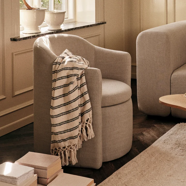 Broste Copenhagen Elly - Deken, 130 x 160 cm, zwart