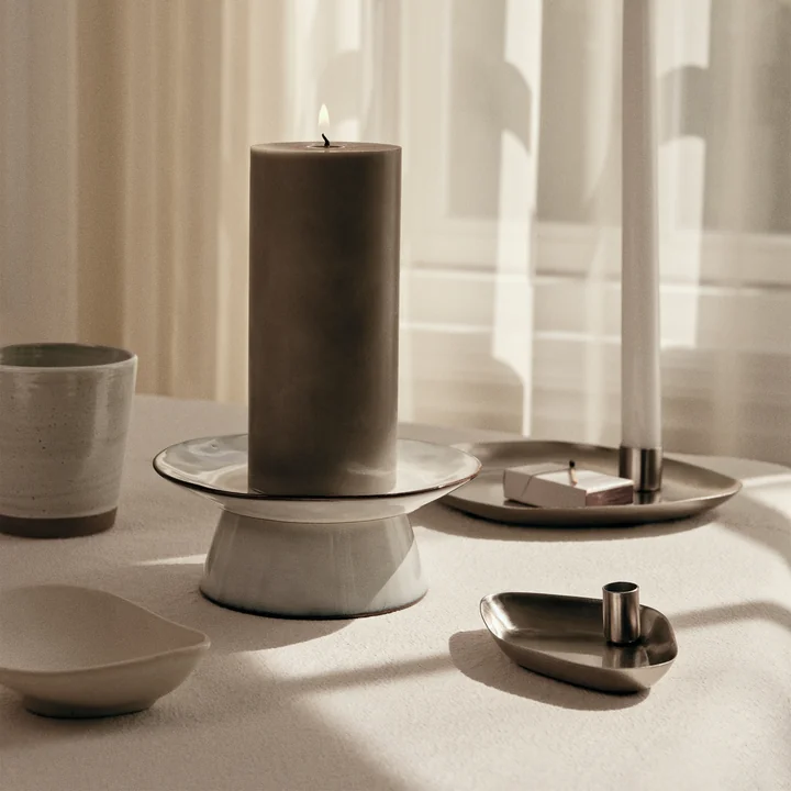 Broste Copenhagen - Nordic Sand Taartplateau, Ø 14,5 x 6 cm, beige