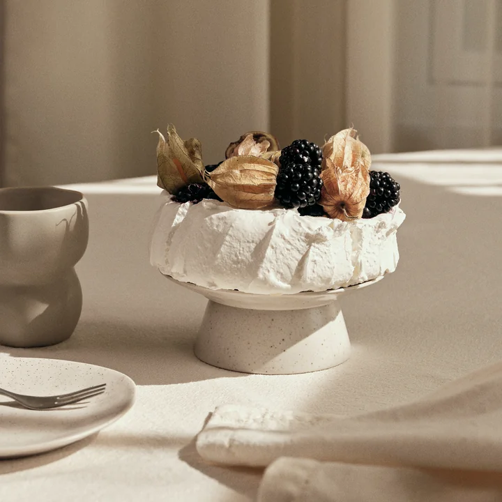 Broste Copenhagen - Nordic Vanilla gebaksbord, Ø 14,5 x 6 cm, wit