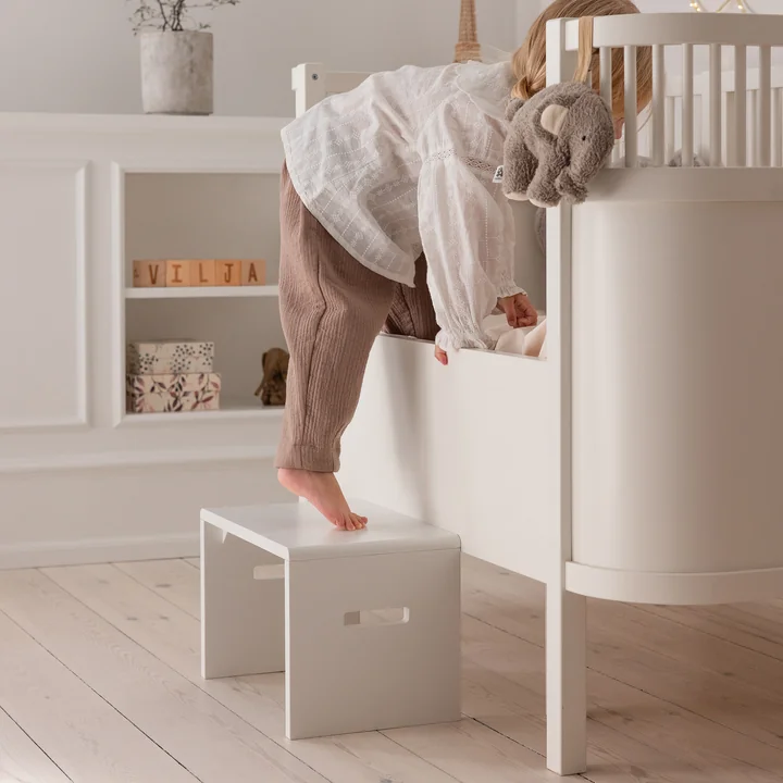 Sebra - Kinderkrukje, H 24 cm, wit