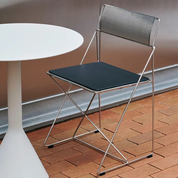 X-Line HAY - Stoel, binnen, verchroomd / verchroomd met zitkussen