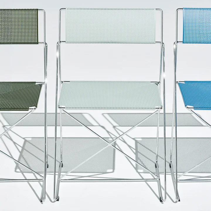 HAY - X-Line stoel, binnen, verchroomd